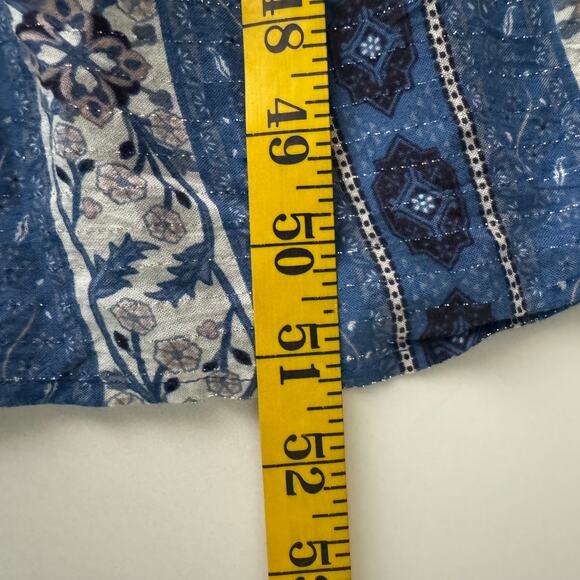 SPELL & THE GYPSY Dress Small Collective Zahara Maxi Boho Floral Metallic Thread - Picture 16 of 16